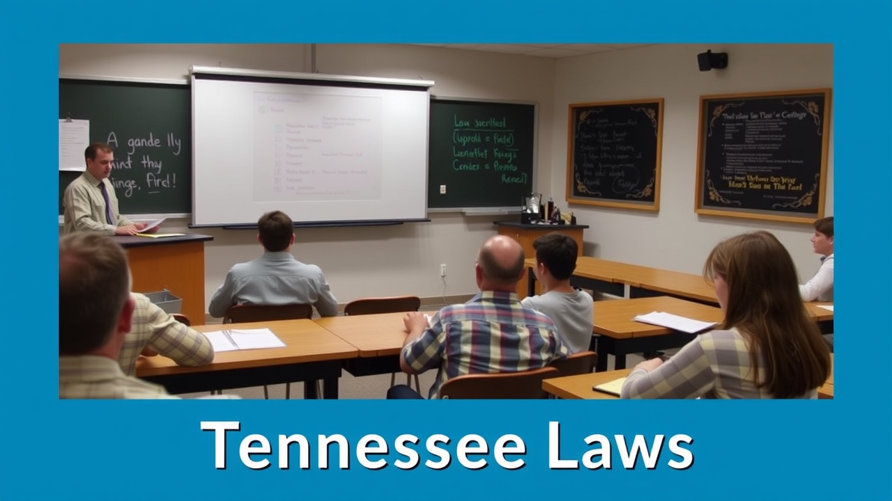 Firearms instructor teaching Tennessee concealed carry safety at shooting range